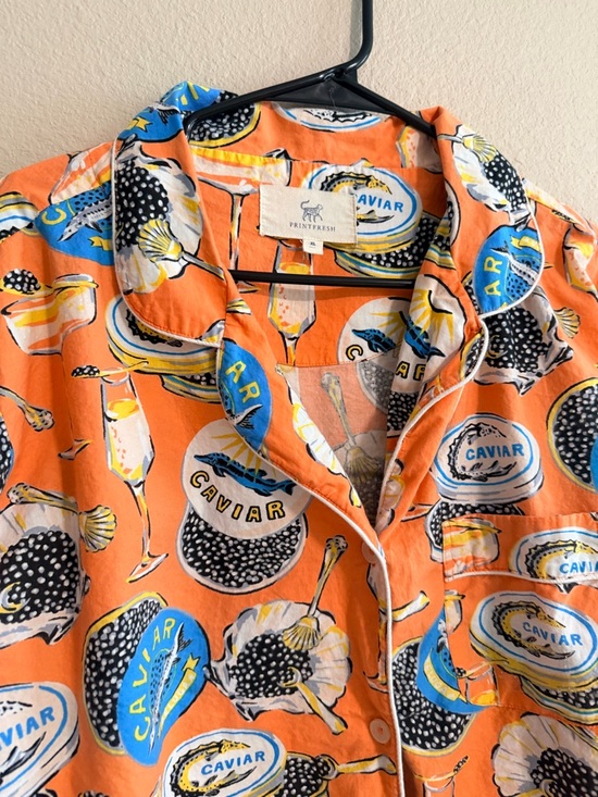 Printfresh Long PJ Set in Champagne and Caviar - Picture 3 of 16
